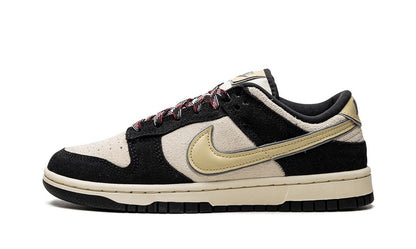 NK Dunk Low LX Black Suede Team Gold