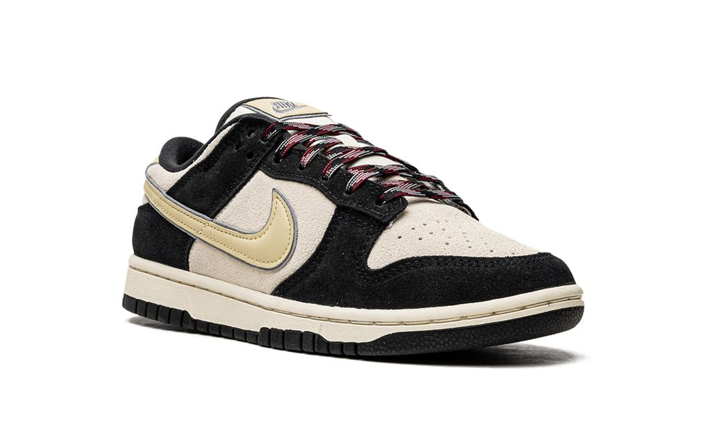 NK Dunk Low LX Black Suede Team Gold