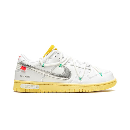 NK Dunk Low Off White Lot 01:50