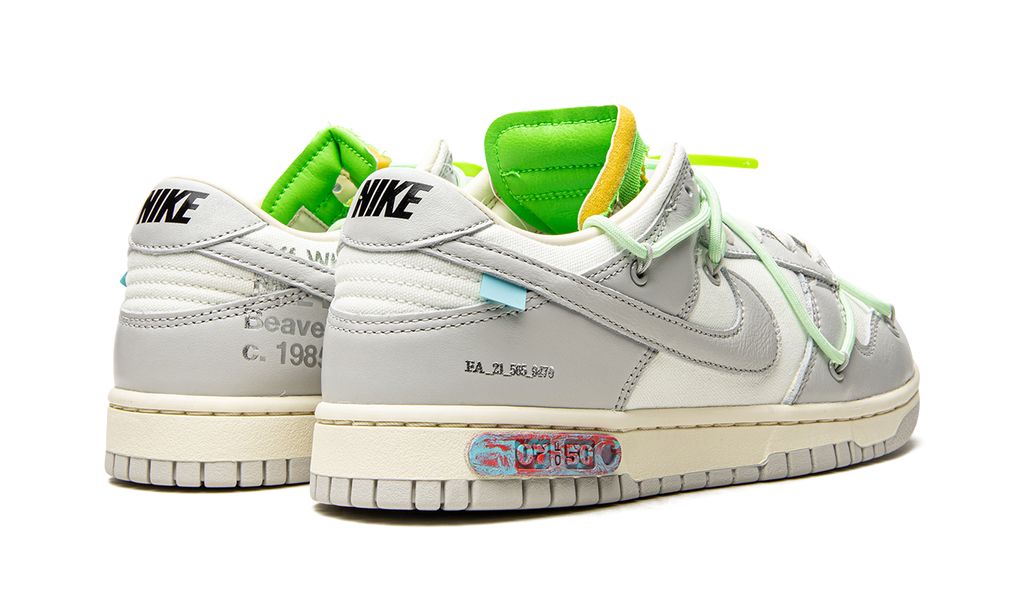NK Dunk Low Off White Lot 07:50