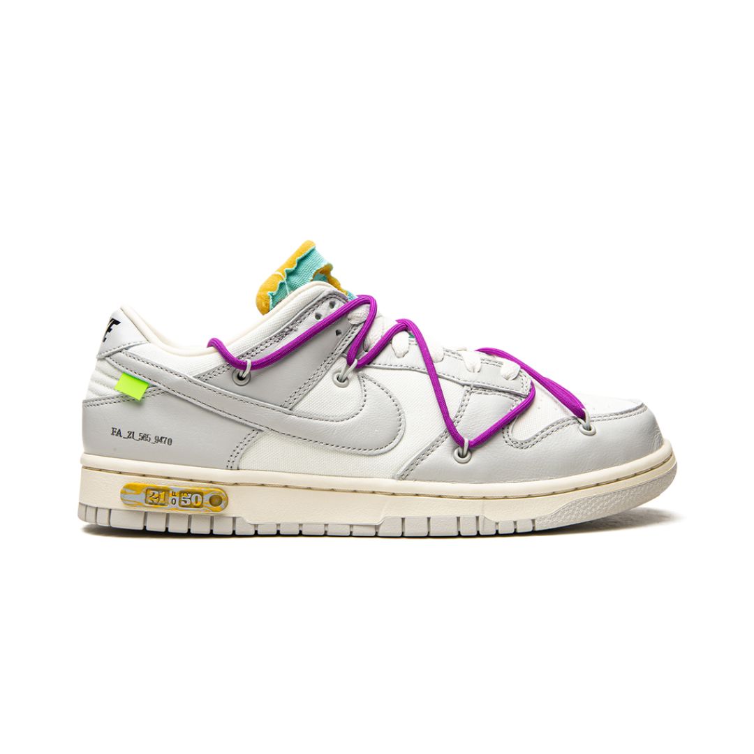 NK Dunk Low Off White Lot 21:50