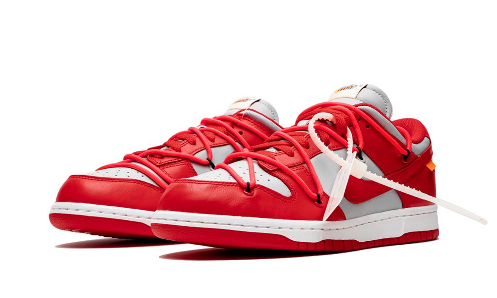NK Dunk Low Off White University Red