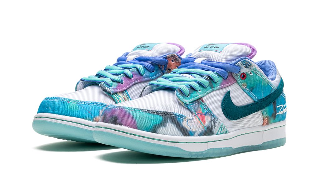 NK SB Dunk Low Futura Laboratories Bleached Aqua