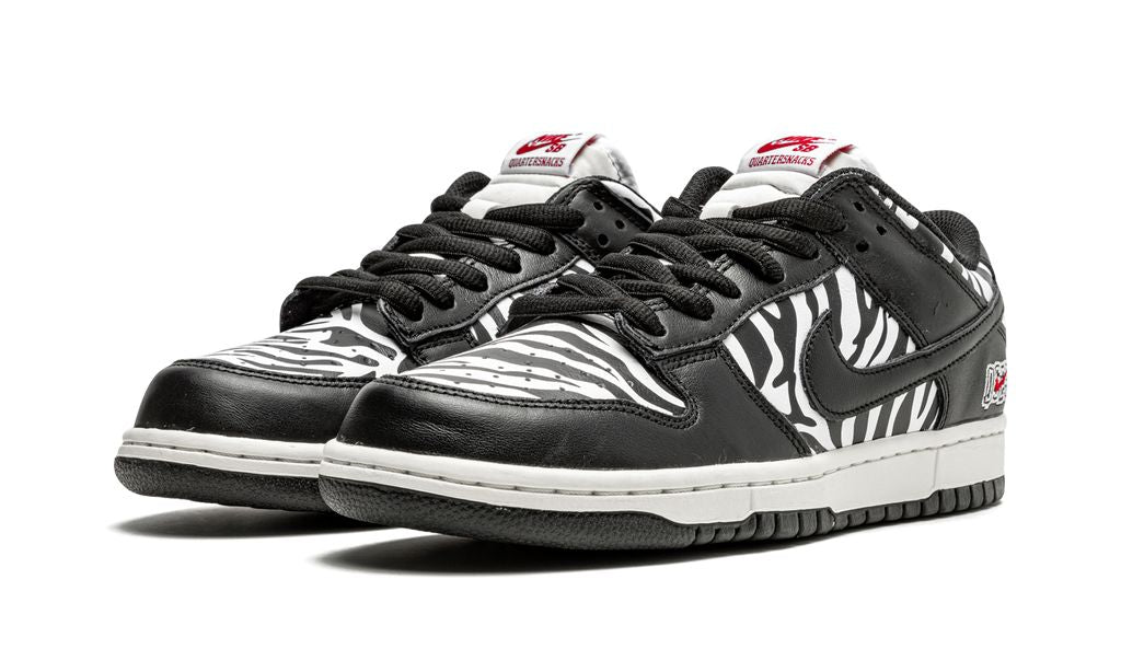 NK SB Dunk Low Quartersnacks Zebra