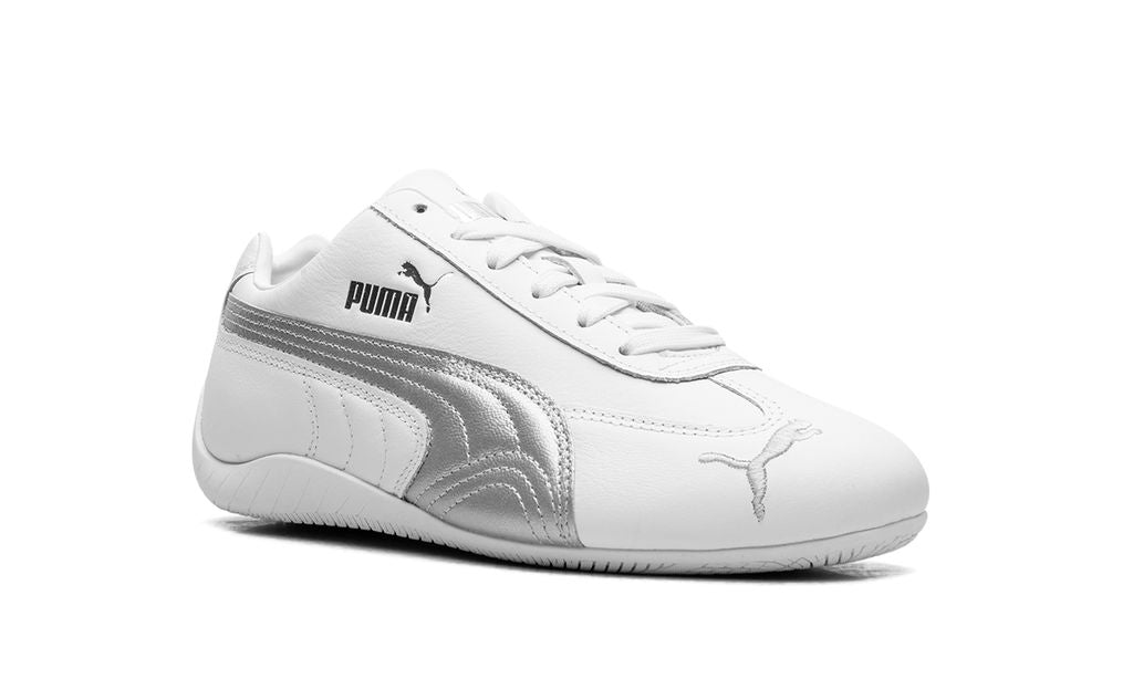PM Speedcat OG Leather "White Silver"