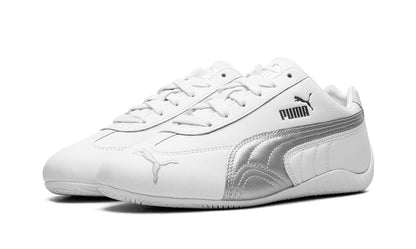 PM Speedcat OG Leather "White Silver"