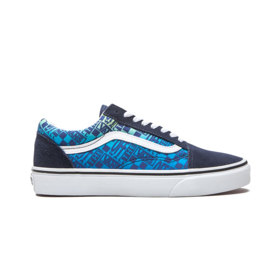VNS Old Skool Off the Wall Logos - Blue