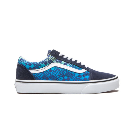 VNS Old Skool Off the Wall Logos - Blue