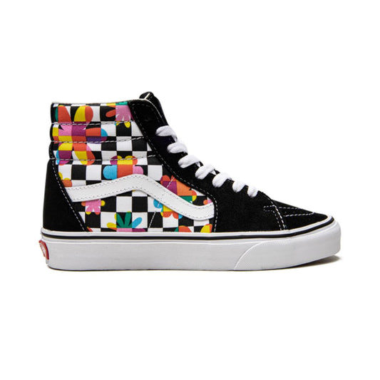 VNS SK8-Hi "Floral Checkerboard"