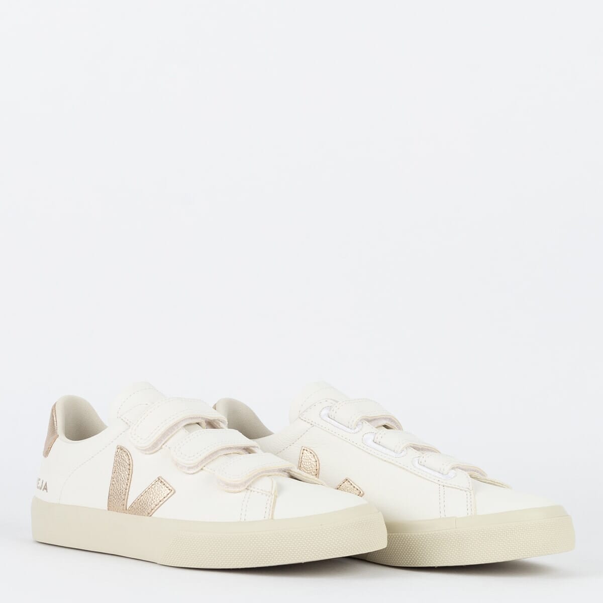 V Shoes Chromefree Leather Extra White Platine
