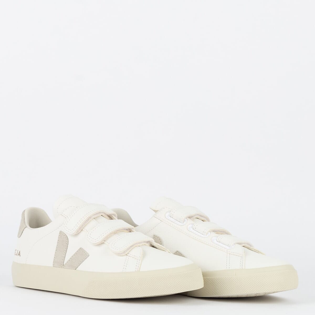 V Shoes Chromefree Leather Extra White Platine