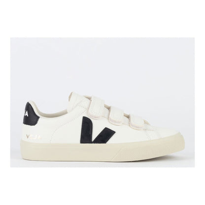 V Shoes Logo Chromefree Leather Extra White Black