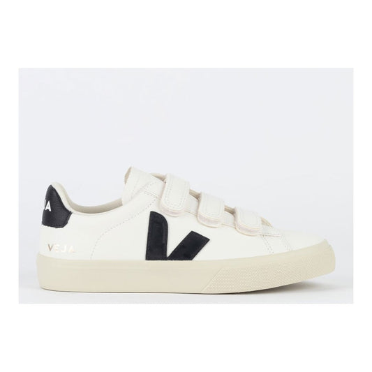 V Shoes Logo Chromefree Leather Extra White Black