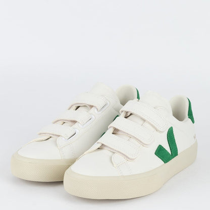 V Shoes Logo Chromefree Leather Extra White