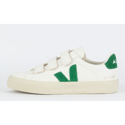 V Shoes Logo Chromefree Leather Extra White