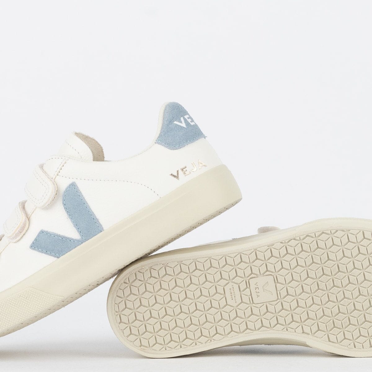 V Shoes Logo Chromefree Leather Extra White Steel